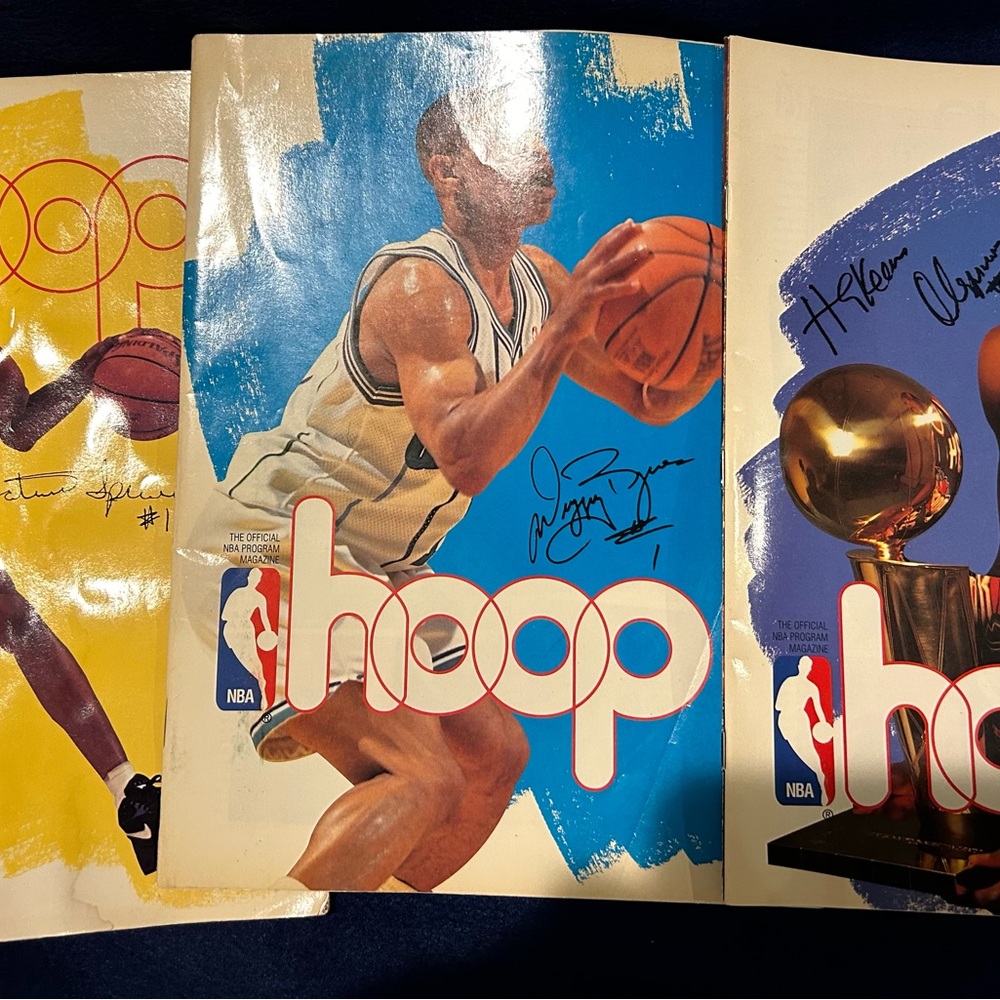 Charlotte Hornets program books 94-96, Jordan magazine, Tarheels books/DVD